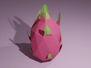low poly fruits pack-2 3D Model