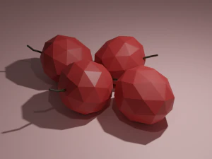low poly fruits pack-2 3D Model