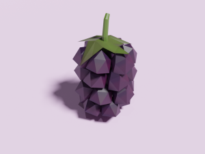 low poly fruits pack-3 3Dモデル