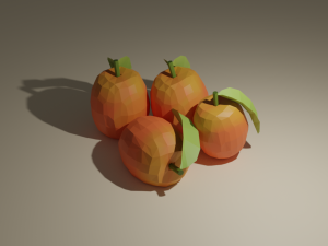 low poly fruits pack-3 3Dモデル