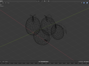 low poly fruits pack-3 3Dモデル
