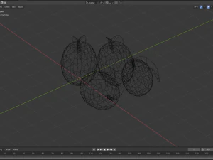 low poly fruits pack-3 3D Model