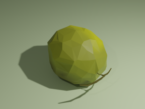 low poly fruits pack-4 3D-Modell
