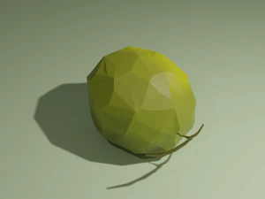 low poly fruits pack-4 3D Model
