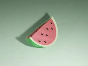 low poly fruits pack-4 3D Model