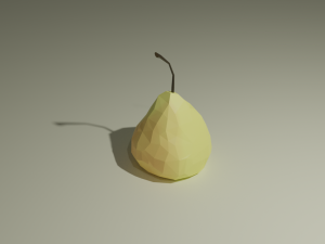 low poly fruits pack-5 Modelo 3D