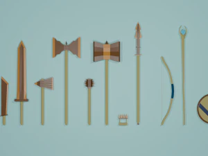 pacote de cobre baixo poli Modelo 3D