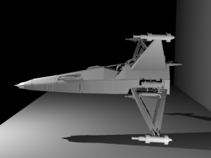 spaceship 3Dモデル
