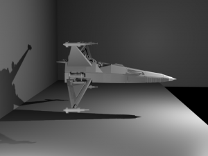 spaceship 3Dモデル