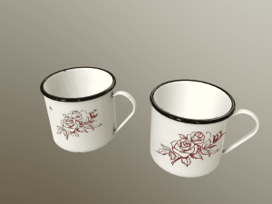 set of mugs 3D 模型
