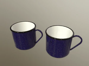 set of mugs 3D Model