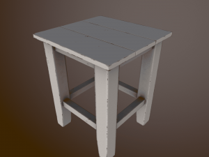 table and chair Model 3D