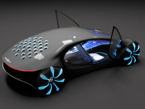 mercedes avtr concept 2020 - blend obj 3ds Modello 3D