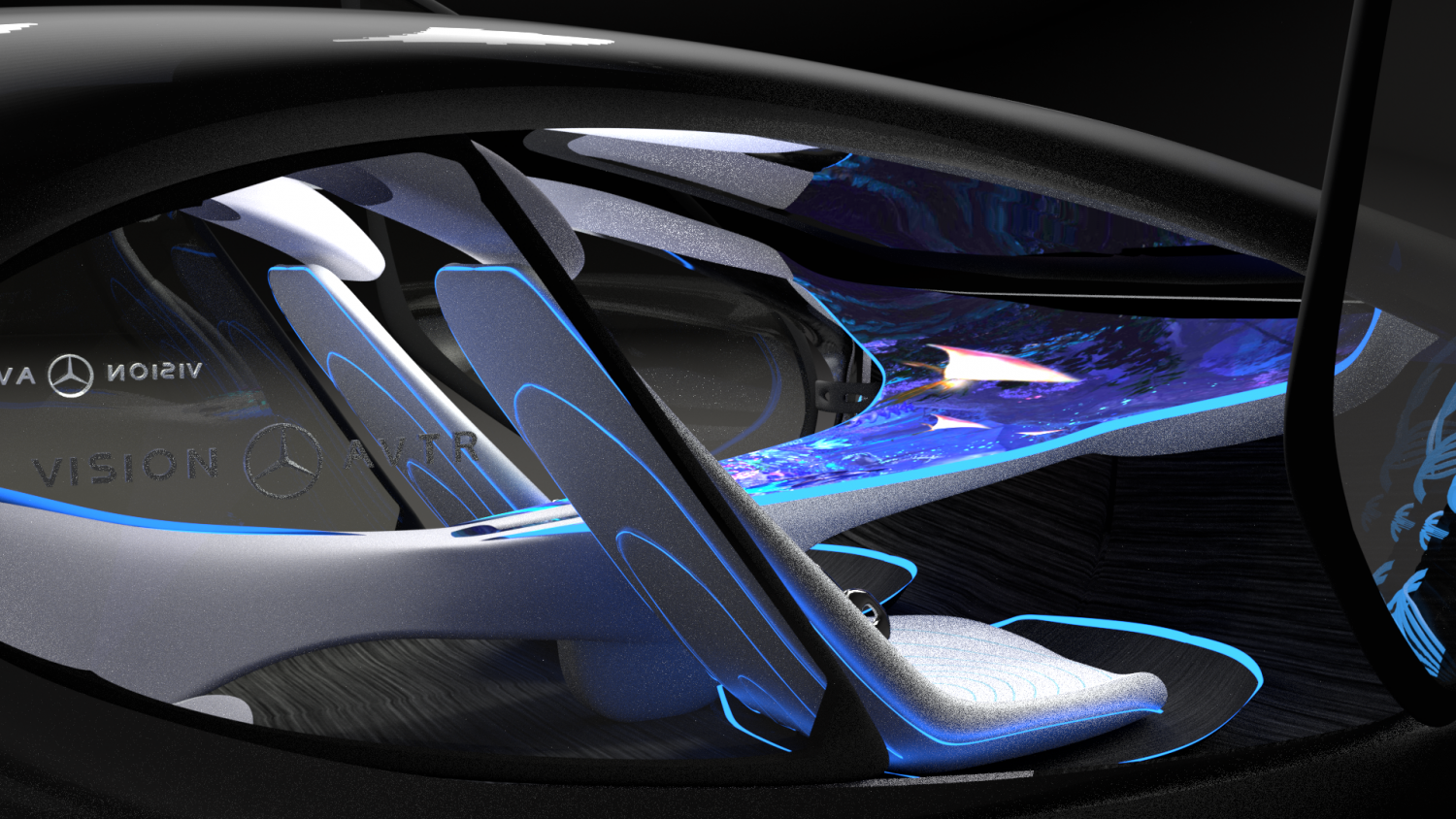 Mercedes AVTR concept 2020 - blend obj 3ds 3D Model in Royal Cars 3DExport