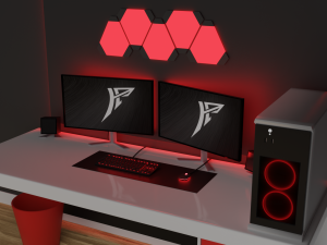 gaming station - blend obj fbx Modèle 3D