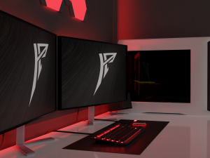 gaming station - blend obj fbx Modèle 3D