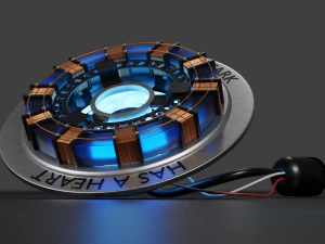 Reaktor łukowy mieszanka Iron Mana - obj - stl Model 3D