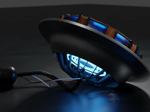 arc reactor iron man blend - obj - stl 3D Model