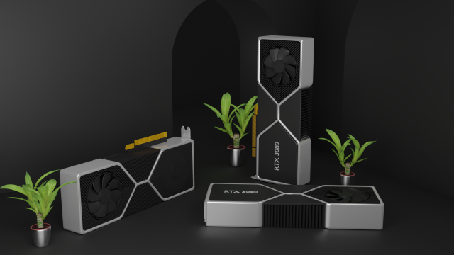 rtx 3080 graphic card - blend obj fbx stl 3D Model .c4d .max .obj .3ds .fbx .stl .blend 