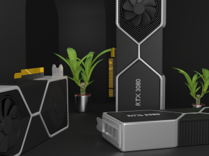 rtx 3080 graphic card - blend obj fbx stl 3D Model