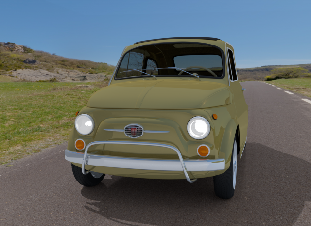 avefiat500 Modelo 3D .c4d .max .obj .3ds .fbx .stl .blend 