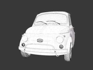 av&eacute;fiat500 Modèle 3D