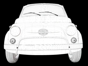 av&eacute;fiat500 Modèle 3D