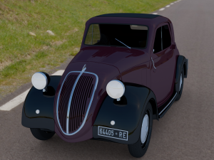 ave-fiat-topolino 3Dモデル