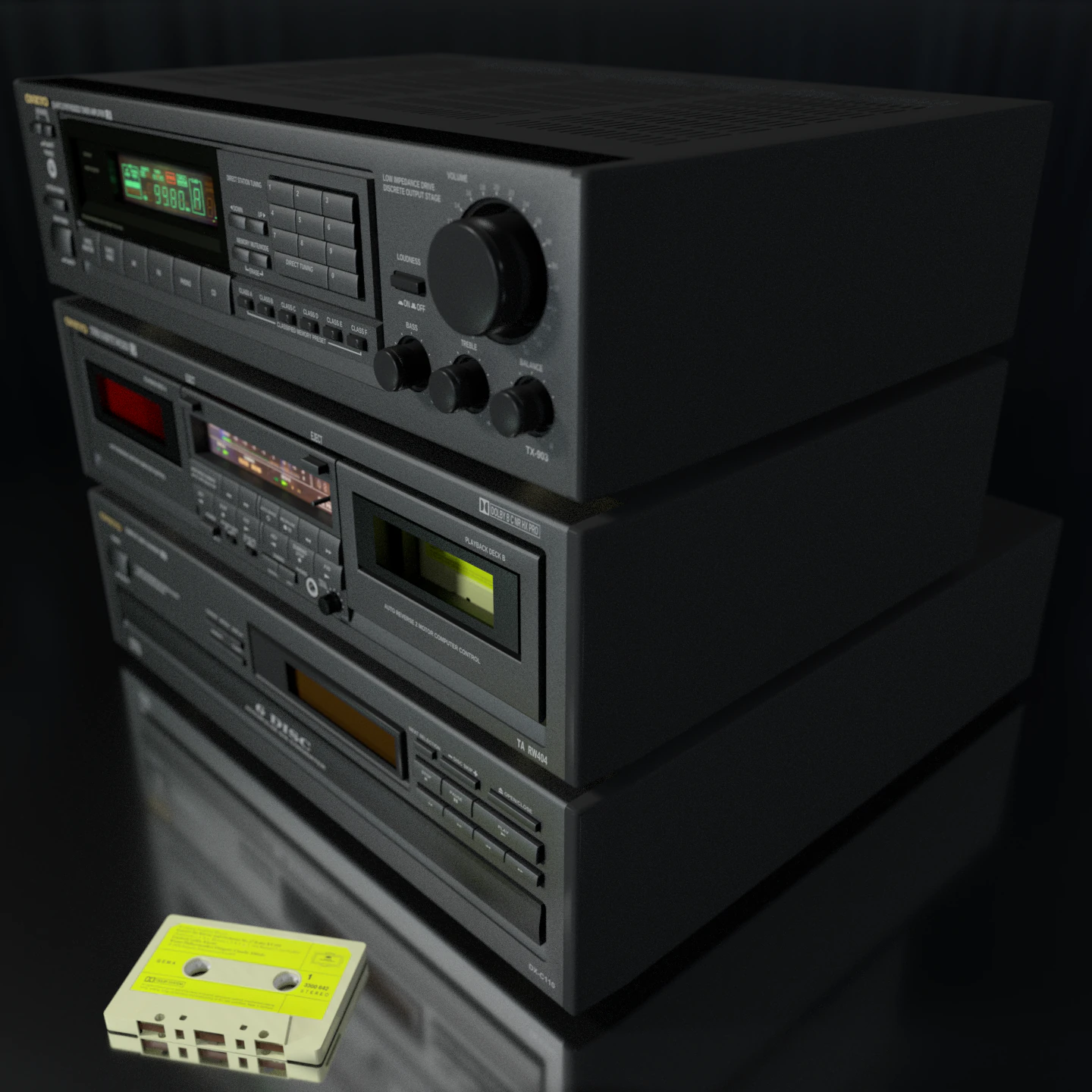 ave-hi-fi-onkyo 3D Model .c4d .max .obj .3ds .fbx .stl .blend 