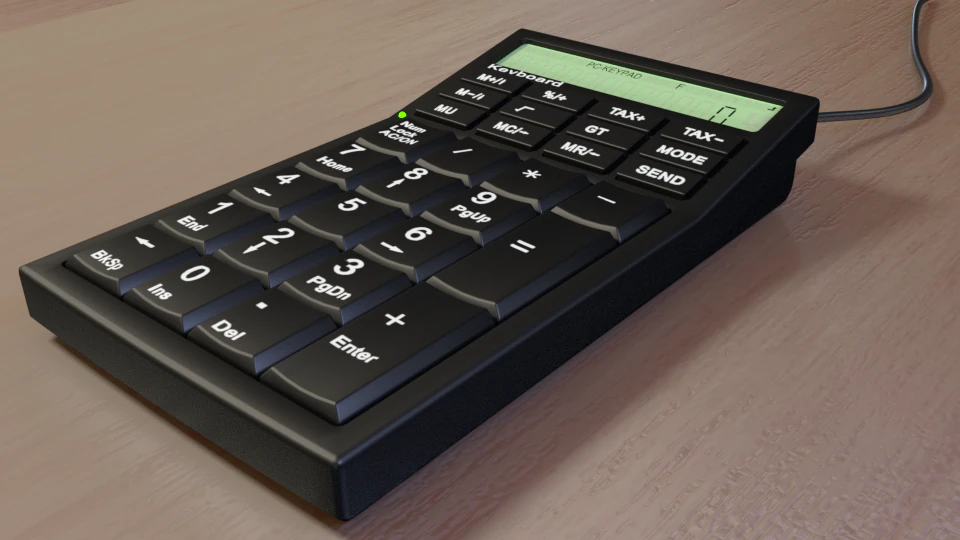 ave pc-keypad 3D Model .c4d .max .obj .3ds .fbx .stl .blend 