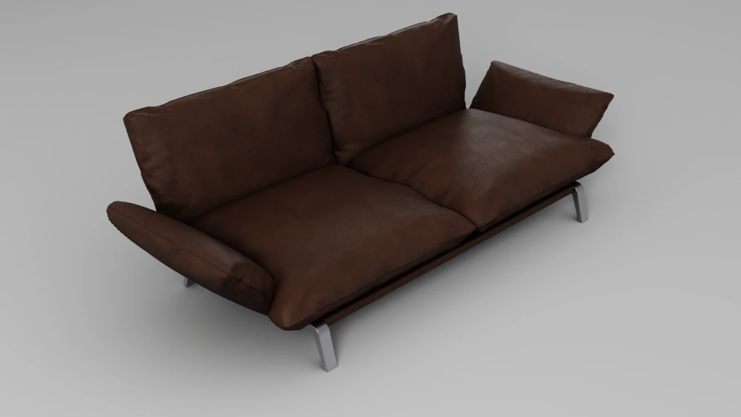 couch leather 3D Model .c4d .max .obj .3ds .fbx .stl .blend 