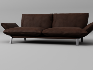 couch leather 3D 模型