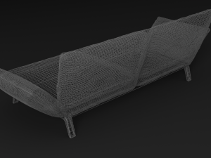 couch leather 3D 模型