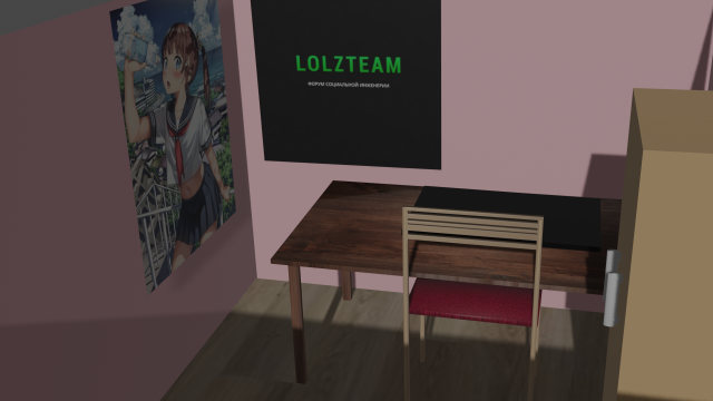 room 3D Model .c4d .max .obj .3ds .fbx .stl .blend 