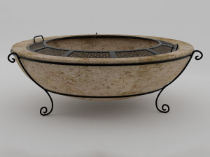 exterior fireplace 3D Model