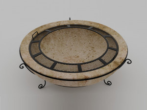 exterior fireplace 3D 模型