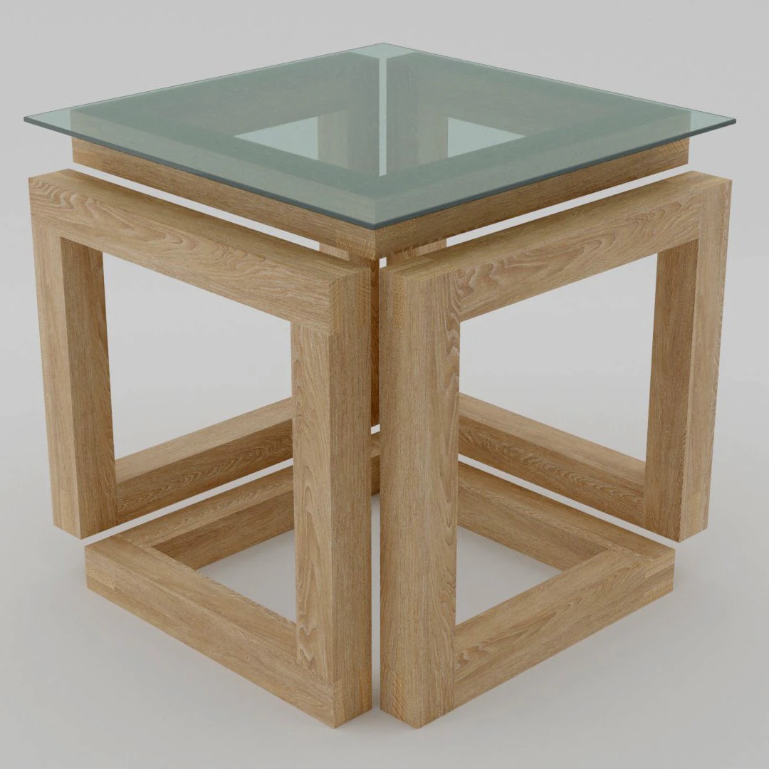 infinity side-table 3D Model .c4d .max .obj .3ds .fbx .stl .blend 