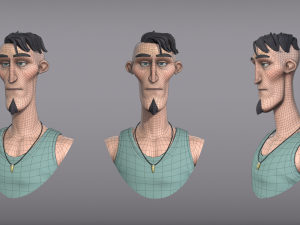 cartoon male character lukas 3D Модель
