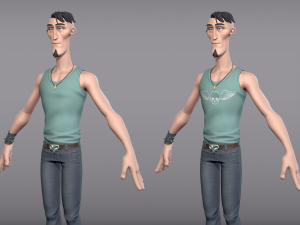 cartoon male character lukas 3D Модель