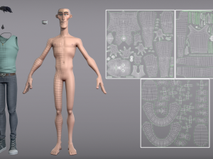 cartoon male character lukas 3D Модель