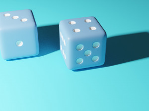 two dices 3D Model