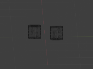two dices 3D-Modell