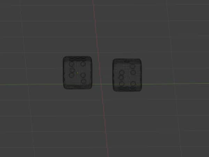two dices 3D Model
