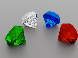 रत्न शामिल हैं 3D मॉडल