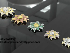 Sunflower Locket set 3D Print Model