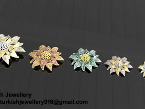 Sunflower Locket set 3D Print Model