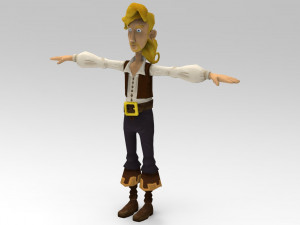 guybrush threepwood Modèle 3D