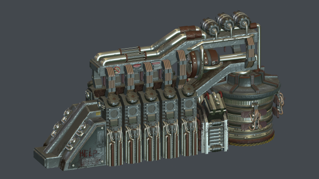 laboratory generator 3D Модель .c4d .max .obj .3ds .fbx .stl .blend 