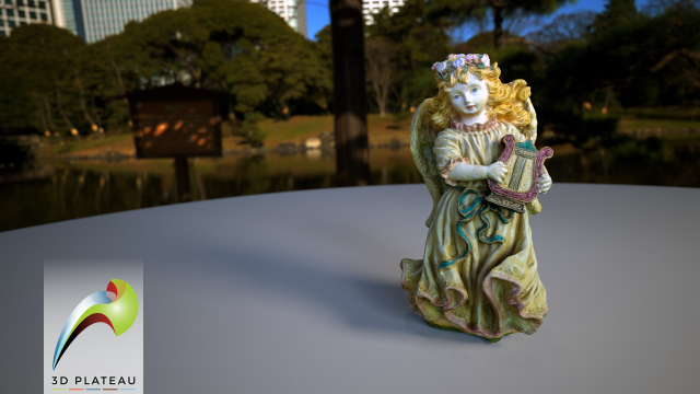 0001-01 harp angel 3D 模型 .c4d .max .obj .3ds .fbx .stl .blend 