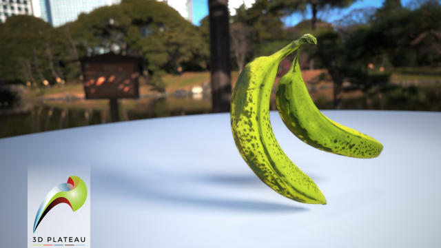 0001-03 banana Modelo 3D .c4d .max .obj .3ds .fbx .stl .blend 